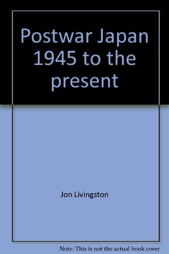 9780394489032: Postwar Japan, 1945 to the Present