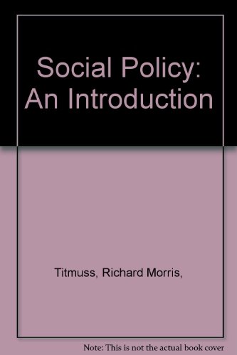 Stock image for Social Policy: An Introduction for sale by dsmbooks