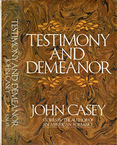 Beispielbild fr Testimony and Demeanor zum Verkauf von Wonder Book