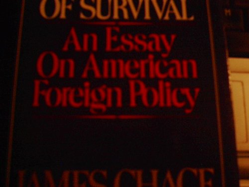 Beispielbild fr Solvency : The Price of Survival - An Essay on American Foreign Policy zum Verkauf von Better World Books