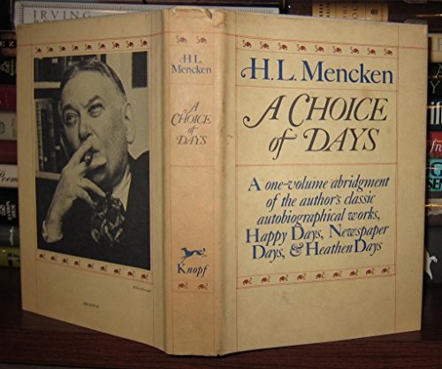 Stock image for A Choice of Days for sale by Books End Bookshop