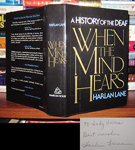 When the Mind Hears: A History of the Deaf (9780394508788) by Lane, Harlan