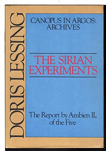 Stock image for The Sirian Experiments for sale by Montclair Book Center