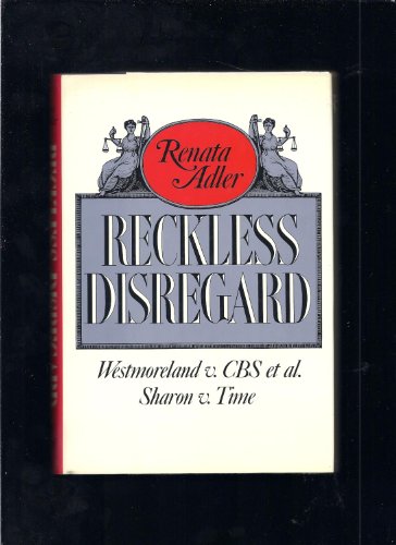 Imagen de archivo de Reckless Disregard a la venta por Your Online Bookstore