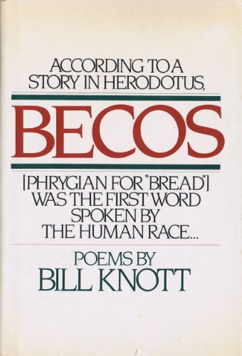 Stock image for BECOS. Poems. for sale by Alkahest Books