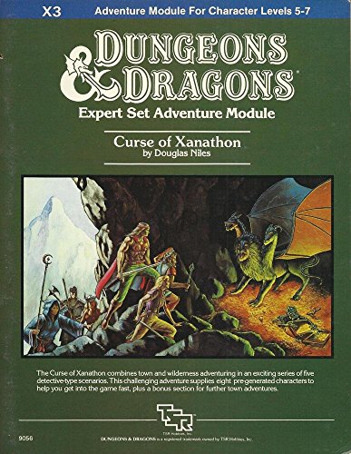 Curse of Xanathon: Dungeons and Dragons, Expert Set Adventure Module, No. X3 (9780394530697) by Niles, Doug