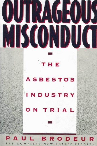 9780394533209: Outrageous Misconduct:the Abestos Industry on Trial: The Asbestos Industry on Trial