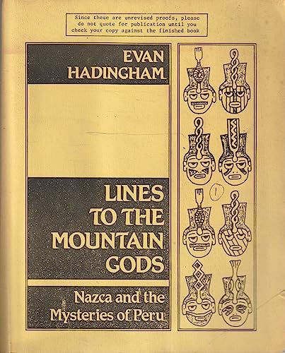 9780394542355 Lines To The Mountain Gods Nazca And The