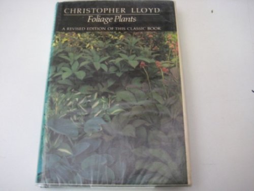 Imagen de archivo de Foliage Plants a la venta por Better World Books