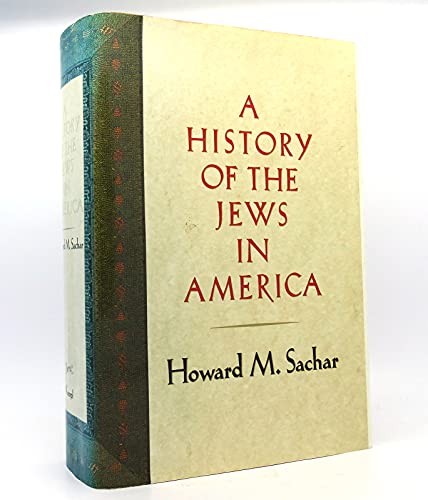 Beispielbild fr A History of the Jews in America zum Verkauf von Wonder Book