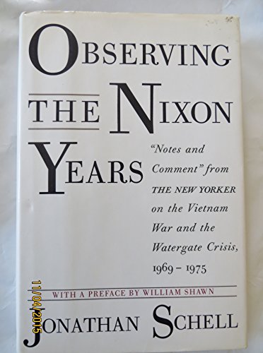 Imagen de archivo de Observing The Nixon Years a la venta por Wonder Book