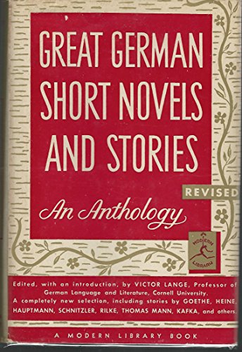 Beispielbild fr Great German Short Novels and Stories zum Verkauf von Wonder Book