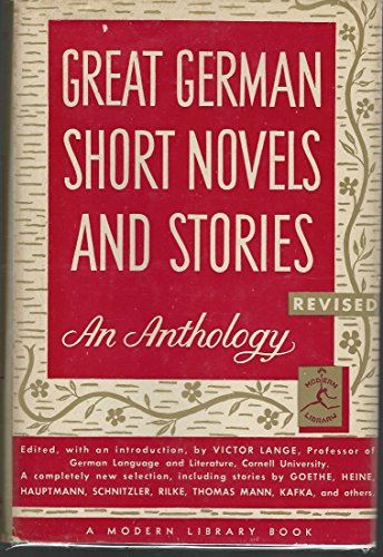 Imagen de archivo de Great German Short Novels and Stories a la venta por Wonder Book