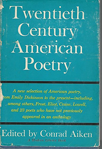 Beispielbild fr Twentieth Century American Poetry zum Verkauf von ThriftBooks-Atlanta