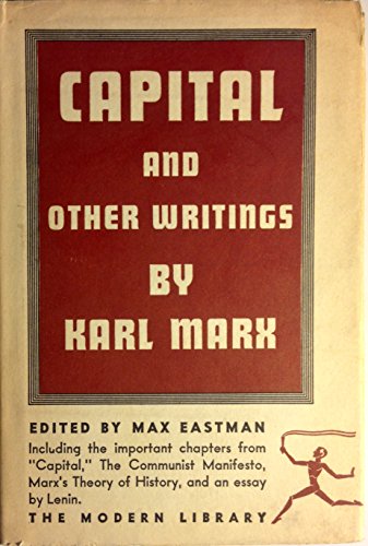 Imagen de archivo de Capital and Other Writings By Karl Marx a la venta por Carol's Cache
