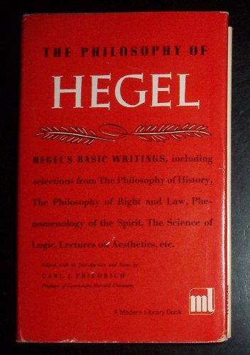 Beispielbild fr The Philosophy of Hegel (Modern Library, 239.2) zum Verkauf von Better World Books