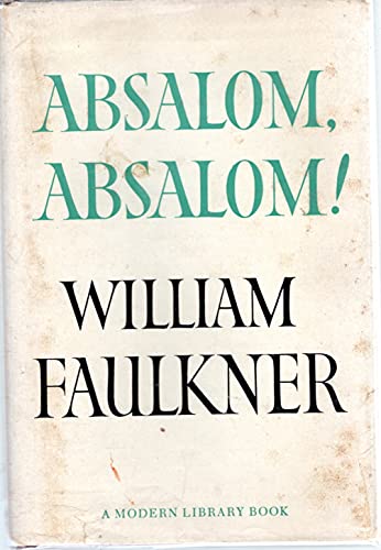 9780394602714 Absalom Absalom Abebooks William Faulkner