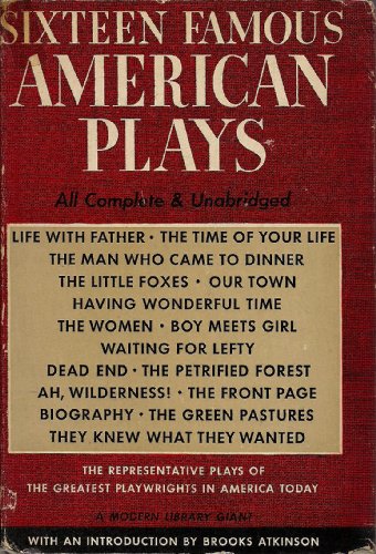 9780394607214: Sixteen Famous American Plays (Modern Library Giant, G21)