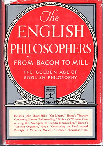 Stock image for The English Philosophers from Bacon to Mill for sale by HPB Inc.