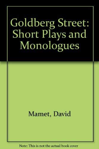 Goldberg Street: Short Plays and Monologues.