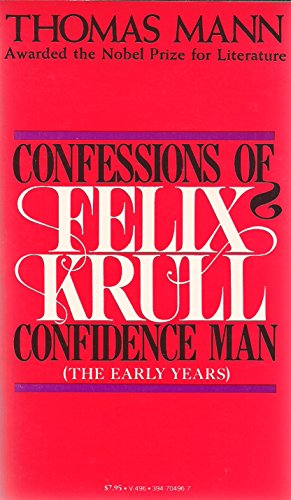 9780394704968: Title: Confessions of Felix Krull Confidence Man