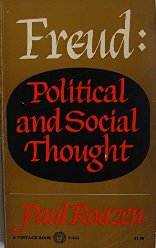 9780394708485: Freud Political and Social Thought