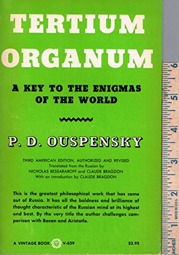 Stock image for Tertium Organum the Third Canon of Thought A Key to the Enigmas of the World for sale by B-Line Books