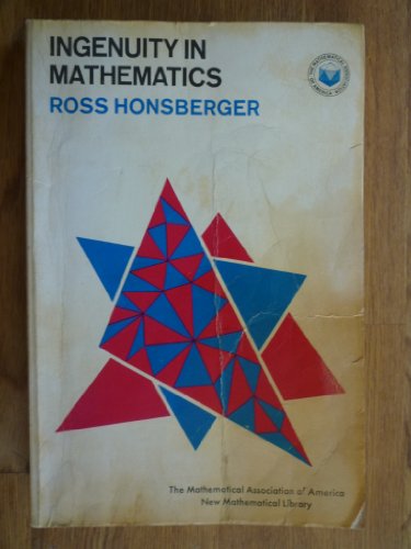 9780394709239: Ingenuity in mathematics (New mathematical library)