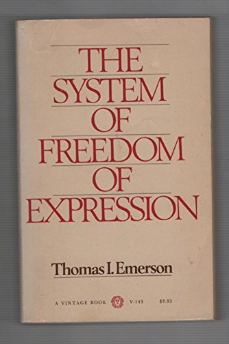 Imagen de archivo de System of Freedom of Expression a la venta por Wonder Book