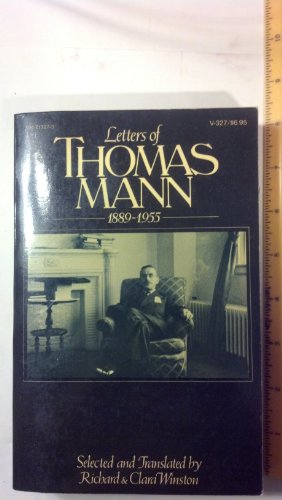 9780394713274: Letters of Thomas Mann, 1889-1955