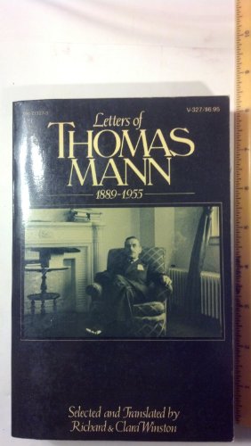 Stock image for Letters of Thomas Mann, 1889-1955 for sale by Better World Books