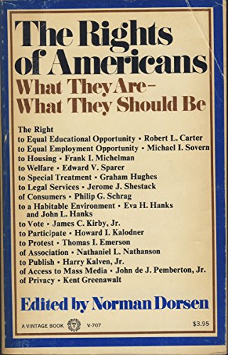 Stock image for Rights of Americans: What They Are-What They Should Be for sale by janet smith