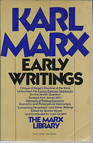 9780394720050: Early Writings