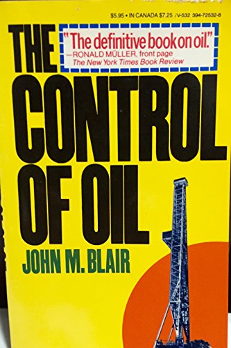 Beispielbild fr The control of oil zum Verkauf von POQUETTE'S BOOKS