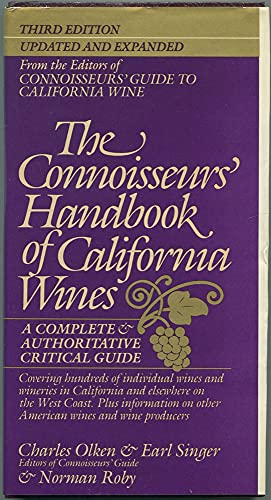 Stock image for The Connoisseurs' Handbook of California Wines for sale by Better World Books: West