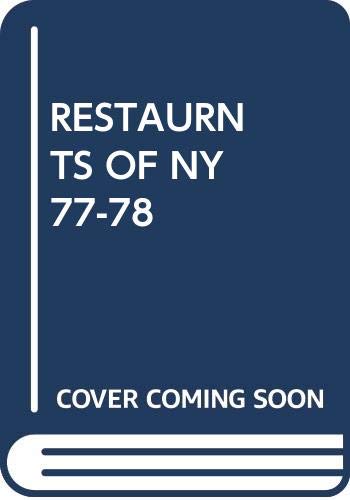 Seymour Britchky's Restaurants of New York (9780394734149) by Britchky, Seymour