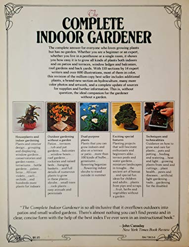 Imagen de archivo de The Complete Indoor Gardener a la venta por Half Price Books Inc.