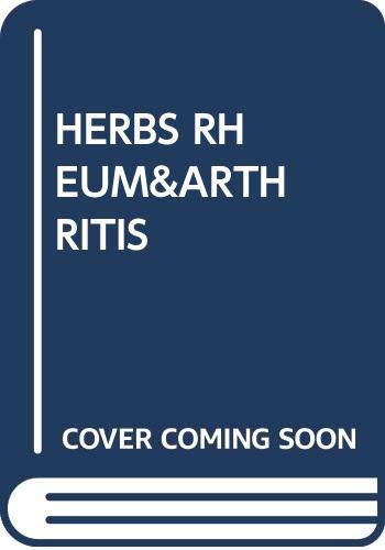 Imagen de archivo de Herbs for Rheumatism and Arthritis a la venta por Wonder Book