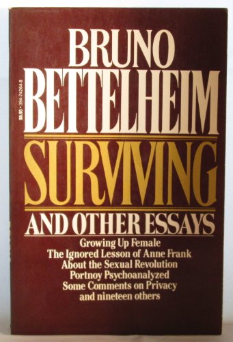Stock image for Surviving and Other Essays for sale by Better World Books