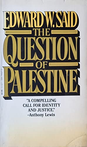 9780394745275: The Question of Palestine