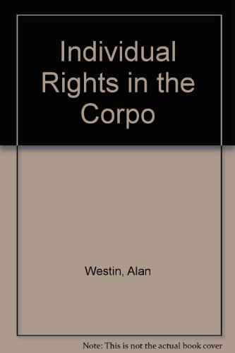 Beispielbild fr Individual Rights in the Corpo zum Verkauf von NEPO UG