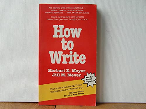 Stock image for How To Write for sale by Better World Books