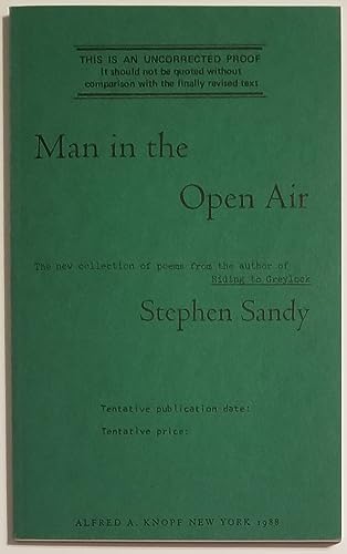 MAN IN THE OPEN AIR (9780394755724) by Sandy, Stephen