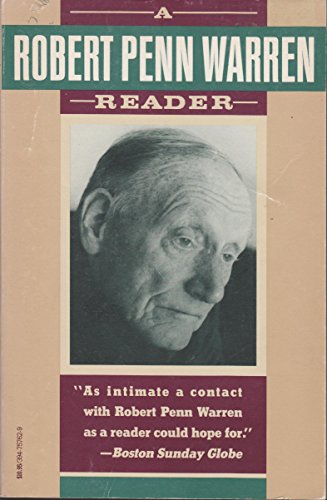Imagen de archivo de A Robert Penn Warren Reader a la venta por Jenson Books Inc