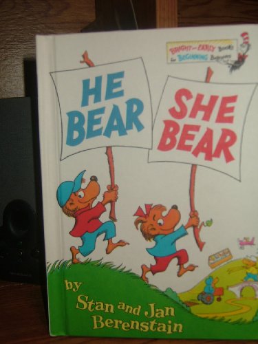 9780394829975: The Berenstain Bears He Bear, She Bear (Bright & Early Books)