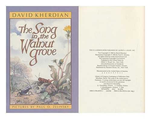 Stock image for Song in the Walnut Grove for sale by Acme Books