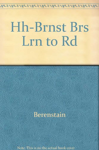 Hh-Brnst Brs Lrn to RD (9780394857749) by Stan Berenstain; Jan Berenstain