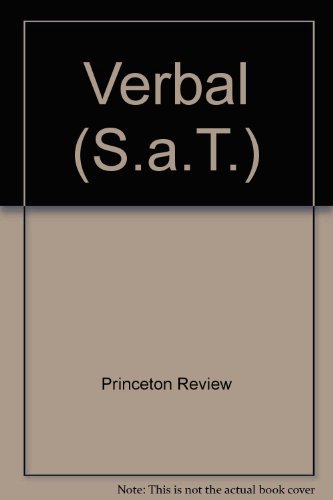 Verbal (S.A.T.) (9780394886251) by Princeton Review