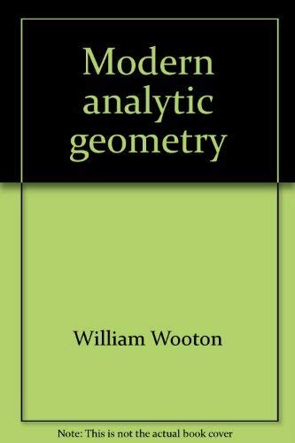 9780395037430: Modern analytic geometry