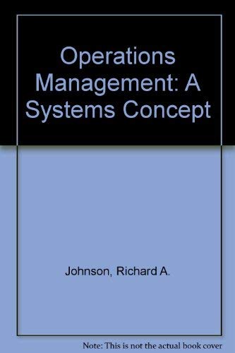 9780395046951: Operations management;: A systems concept